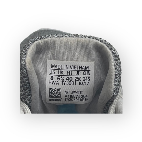 adidas ☀︎︎ Cloudfoam QT Racer Sneakers ☀︎︎ Clear Onix / Cloud White ☀︎︎ Grey 8M - Picture 10 of 16